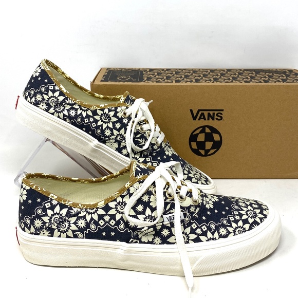 Vans Shoes - VANS Authentic VR3 Low Top Black Floral Canvas Women’s Size Sneakers VN0A4BX5QI…